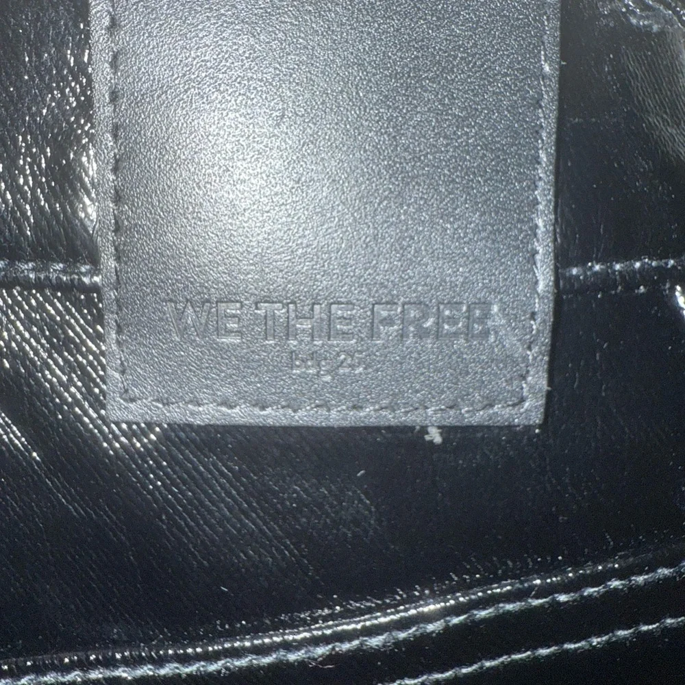 Free people - We the Free - phoenix coated vegan leather pants size 29 nwot - Picture 11 of 12